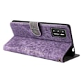 Miniatyrbild 5 av 5: Plånboksfodral för Cubot P50 med RFID-blockering, PU-läder, stativfunktion - Grön Multicolor Purple