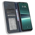 Miniatyrbild 2 av 5: Skyddande Skal för HTC U23 Pro 5G i PU-Läder med Retro-Design, Stativ, Plånboksfunktion och Stötskydd Multicolor Style D