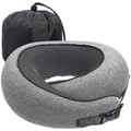 Nackkudde för flygresor Enkelt utseende U-formad PVC 1 st[D] Light Grey 32.00X26.00X14.00CM