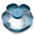Delad serveringsbricka som snurrar - Blå (D) Blue