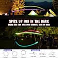 Miniatyrbilde 4 av 5: Glow in The Dark LED Flydisk - 38 RGB LED-lys, 7+5 lysmoduser, Ladbar, IP65 Vanntett Utendørs Spill Kule Leke for Voksne og Familie/Gutter/