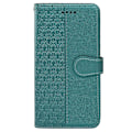 Miniatyrbillede 5 af 5: For iPhone 16 Pro Etui Kubisk Gitter Flip Wallet Læder Telefon Cover -
