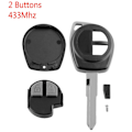 Miniatyrbillede 2 af 5: 2X Smart nøgle til bil med 2 knapper passer til Swift Sx4 Alto Jimny Vitara Ignis Splash 2007-2013 433Mhz Black