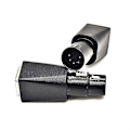 Miniatyrbillede 4 af 5: 1 par DMX til RJ45-stik RJ45 Ethernet til 5-benet XLR hun- og hanadapter kompatibel med Audio Video[D] Black