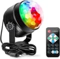 Diskokugle 360 Roterende Led Festlampe Musikaktiveret Disko[D]