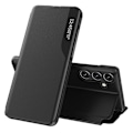 Miniatyrbillede 1 af 5: For Samsung Galaxy A05s 4G Etui med Vindue i PU Læder Stand Cover Black