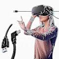 Miniatyrbillede 4 af 5: Oculus Link Virtual Reality Headset Kabel til Quest 2 og Quest 5 M (16 fod) PC VR