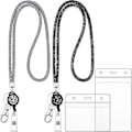 Miniatyrbild 1 av 5: Kristall Nyckelband Halsband 2st Heilwiy Bling Rhinestone Hals Nyckelband Nyckelring Nyckelband