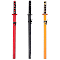 Miniatyrbillede 2 af 3: 3 stk. Træ Katana Træ Samurai Sværd Cosplay Prop Japansk Sværd Børnelegetøj[D]