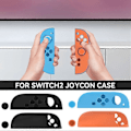 Miniatyrbild 5 av 5: Stöttåligt skyddande silikonskal för Switch2-konsol / Joy-Con[D] Black