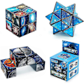 Pikkukuva 1 / 5: Star Cube Magic Cube 2 in 1 -setti, Yoshimoto Cube Infinity Magic 3D -palapelikubiot, aivoja kehittävät pulmapelit lapsille ja aikuisille [D]