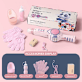 Miniatyrbillede 1 af 4: Elastisk Smog Boblemaskine Bobleblæser Sundt Smog Boblelegetøj til Børn[D] Pink Magic Wand