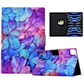 Miniatyrbild 1 av 5: Fodral i PU-läder med mönster för iPad Pro 11 (2018) / (2020) / iPad Air 11 (2024) / Air (2020) / (2022) Multicolor Petal