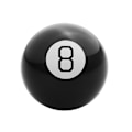 Miniatyrbillede 2 af 5: Magic 8 Ball Charm Beslutningsmystisk Bold Nyhed Strømpe Fortune Teller Legetøj