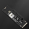 Pikkukuva 4 / 5: PCI-E X4 -paikkainen korotuskortti PCI-E -korotuskortti M2 - PCI-E -laajennuskortti Nopea tiedonsiirto 2 kpl[D] Black