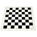 Miniatyrbillede 1 af 5: Skakmåtte, PU Læder Turnering Rul-Op Skakbræt Rulbart Skakbræt[D] 35cm Black