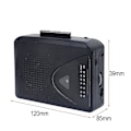 Miniatyrbild 3 av 4: Kassettbandspelare Walkman Kassettbandspelare Bärbar Högtalare Flera Strömkällor AMFM-radio black