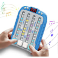 Miniatyrbilde 1 av 5: Rytmespillmaskin, Rask Push Pop Spill Pop it Spill Håndholdt Puslespillmaskin med Musikk & Lys, Fidget Spill Leke for Barn 3 4 5 6 7 8 9 (Blå) Blue