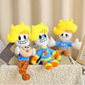 Miniatyrbilde 3 av 5: Hamination Bryson og Ham Plushie Leke Supergutt med Gult Hår Drooling Ham Pute Plush Leke Myk Stoppet Dukke Gave -NMAOV B