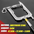 Miniatyrbillede 5 af 5: Teleskopisk Fortøjningsreb Rustfri Aluminium Legering U-Formet Trådningsbådshæk Style 1