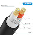Miniatyrbilde 4 av 5: Speakon til XLR-kabel Speak-on hann til 3-pinners XLR hann forlengelseskabel Scene Mikrofon 3-pinners tilkoblingsadapter 1,8 m