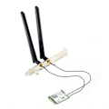Miniatyrbild 1 av 5: WiFi 6E Desktop-kit för AX210 Bluetooth 5.2 Wifi-kort 802.11Ax 2.4Ghz/5Ghz AX210NGW Wi-Fi 6-adapter Greenblack