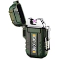 Miniatyrbilde 1 av 5: Laderbar Vann- og Vindtett Tennlighter - Dobbel Bue Elektrisk Tennlighter For Camping, Fotturer, Eventyr - Flammeløs Plasma Kule Tennlightere