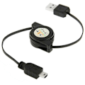 Miniatyrbillede 1 af 4: USB 2.0 til Mini 5-polet Indtrækkelig Datakabel Style1