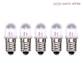 Pikkukuva 1 / 4: 5 kpl E10 LED-lamppua E10 DC 3v 4.5v Instrumenttilamppu E10 Indikaattorilamppu Vanhanaikainen Taskulamppu Lamppu xi