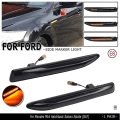 Miniatyrbilde 2 av 4: LED Dynamiske Lys For Ford Mondeo Mk4 2007-2015 Blinklys Sekvensielle Lamper 2stk Feilfri Sidemarkør Indikatorlys [kk] Dynamic Smoked Black