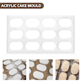 Miniatyrbillede 3 af 5: Kageform Akryl Cookie Form Macaron Dessert Bageri DIY Bageværktøj