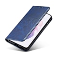 Miniatyrbilde 5 av 5: Horisontal lærveske med magnetlås og ku-mønster for LG Q7 Blue