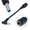 Miniatyrbillede 1 af 5: 1 stk 7,4 mm til 4,5 mm DC Strømoplader Konverter Adapterkabel til HP Dell