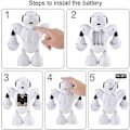 Miniatyrbillede 5 af 5: Elektronisk Robot Legetøj Smart Space Walking Dansende Robot, Syngende Musik Robot med Musikalske og Farverige Lys [D]