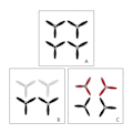 Miniatyrbillede 2 af 5: 4 Stk./lot Lang Propel Til Parrot Bebop 2 Drone/fpv 2.0 Quadcopter[D] 2 Black 2 red
