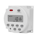 Miniatyrbild 5 av 5: SINOTIMER 1 sekunds intervall 12V digital LCD-timerbrytare 7 dagar veckoprogrammerbar tidsrelä Prog [kk] White
