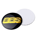 Miniatyrbilde 4 av 4: 4 stk 70 80mm Dekkfelg Senterlokk Klistremerke Bbs Emblem Badge Dekal Bilstyling 70mm Red Silver