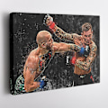 Miniatyrbild 1 av 2: Conor McGregor vs. Dustin Poirier Poster UFC Handgjorda Posters Canvas Print Väggkonst Man Cave Present Heminredning-wahahbbb1039