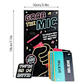 Miniatyrbild 5 av 5: Grab The Mic Karaokespel med Textkort, 2-10 Spelare, Hilariskt Brädspel för Barn & Vuxna, Perfekt för Fester & Födelsedagar - HZ Default
