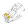 Miniatyrbild 2 av 5: Rj45 Nätverkskabel Modulär Kontakt Ethernet Kabelkontakt Oskärmad 8-stifts Modulär Utp Kristallkontakt