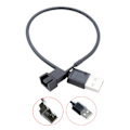 Miniatyrbillede 4 af 5: USB til 4-polet Computer Køleventilator Adapterkabel Fan Adapterkabel Computer Køler Adapterkabel