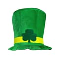 Grön sammetshamrockshatt för St Patrick's Day för män och kvinnor, irländsk festcosplay[D]