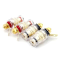 Miniatyrbillede 3 af 5: 8 stk./sæt Højttalerterminal Binding Post 4mm Banan Plug Stik Forstærker Stik til Højttalere