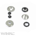 Miniatyrbilde 2 av 5: 4 stk 380 400 450 / 500 550 600 700 / Metallisk Kalesje Monteringsmutterholder Brakett for Align T-rex Tarot RC Helikopter Oppgradering Rarts
