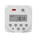 Miniatyrbild 4 av 5: SINOTIMER 1 sekunds intervall 12V digital LCD-timerbrytare 7 dagar veckoprogrammerbar tidsrelä Prog [kk] White