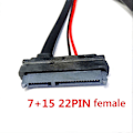 Miniatyrbillede 4 af 5: Sata 22-polet Han til 7+6 Hun Connector Kabel/13-polet Han til 22-polet Hun Tråd 13 Male to 22 Female