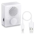 16M Lydboks for kosedyr, 960 sekunder Trykknapp Lydboks, USB Stemmeboks Spilleknapp-Good[D] White