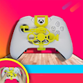 Pikkukuva 5 / 5: Peliohjauspyörä Pubg Mobile Joystick 3d Mini Ohjauspyörä Kotelo Lisävaruste -xbox One X / -xbox One S / Elite Ohjaimelle