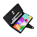 Miniatyrbild 3 av 5: Fodral för Samsung Galaxy A41 Magnetiskt Läder Zipper Plånboksfodral Kortinnehavare Kompatibel med Samsung Galaxy A41 Fodral Black