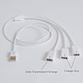 Miniatyrbild 4 av 5: USB-delare USB-förlängningskabel USB hane till 3 USB-honadapter Flera USB